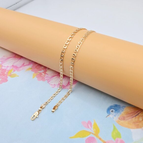 "Chunky Rose Gold Chain Necklace for Bold Statement Look, 19.7 Inch, XPNL0079 - Picture 9 of 12